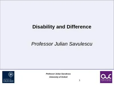 1 Disability and Difference