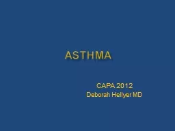 ASTHMA CAPA 2012 Deborah