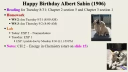 Happy Birthday Albert Sabin (1906)