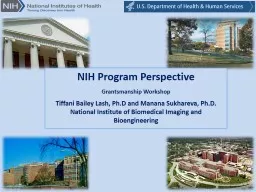 NIH Program Perspective Grantsmanship Workshop