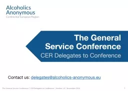 The General  Service Conference