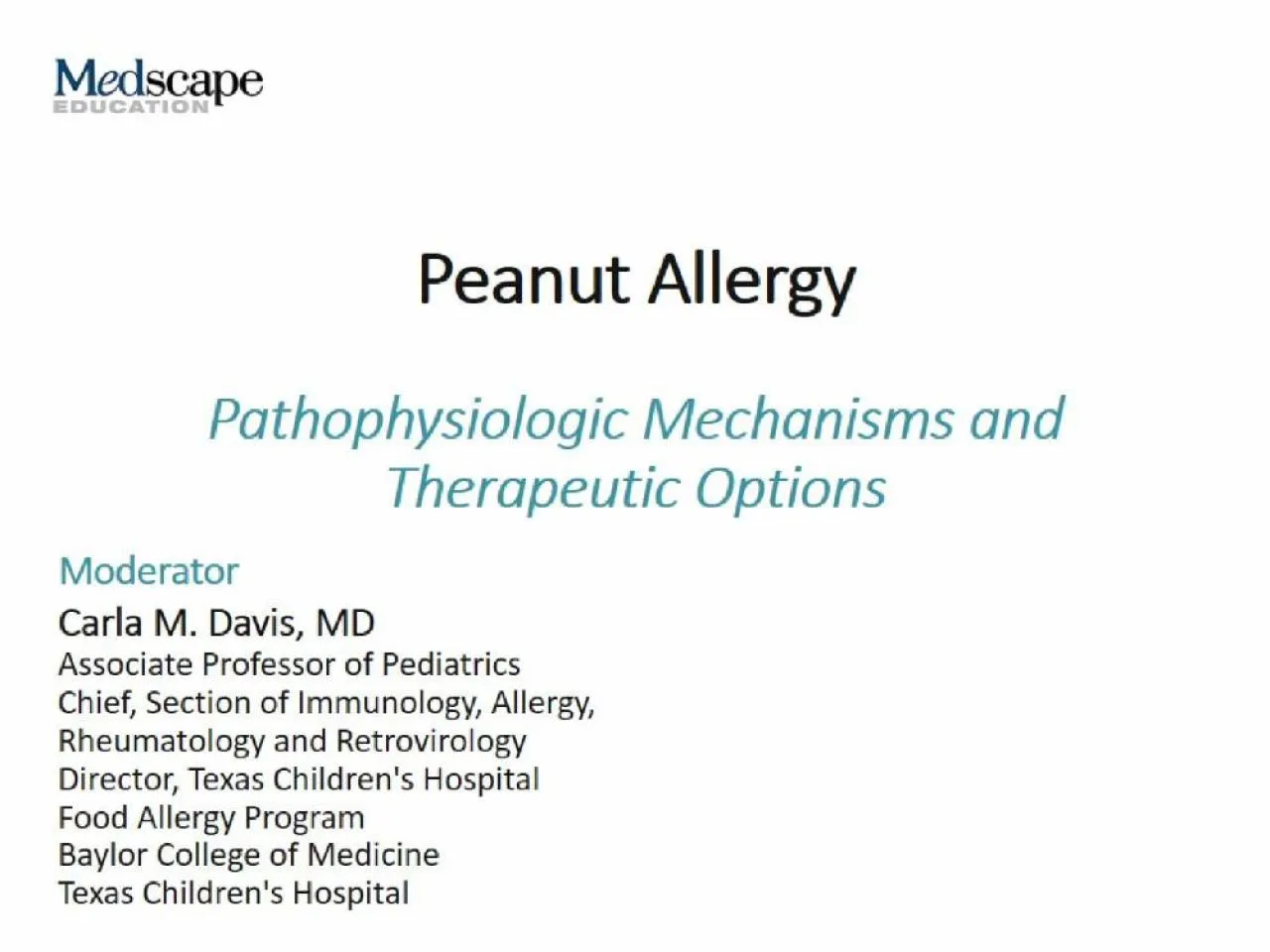 PPT-Peanut Allergy Peanut Allergy Is an Unmet Medical Need