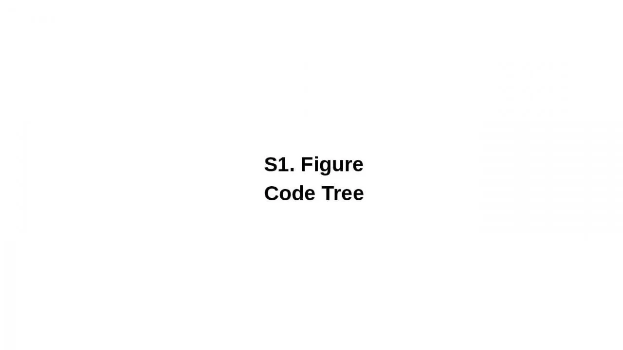 PPT-S1. Figure Code Tree CODE TREE