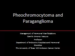 Pheochromocytoma and Paraganglioma