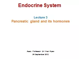 Endocrine System Lecture 3