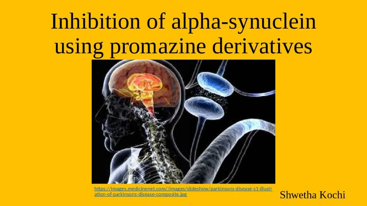 PPT-Inhibition of alpha-synuclein using promazine derivatives