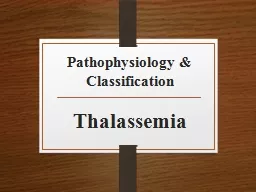 Pathophysiology & Classification