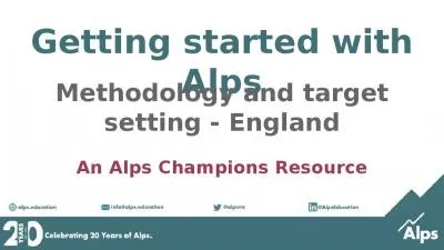 Getting started with Alps