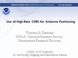 Use of  High-Rate  CORS for Airborne Positioning