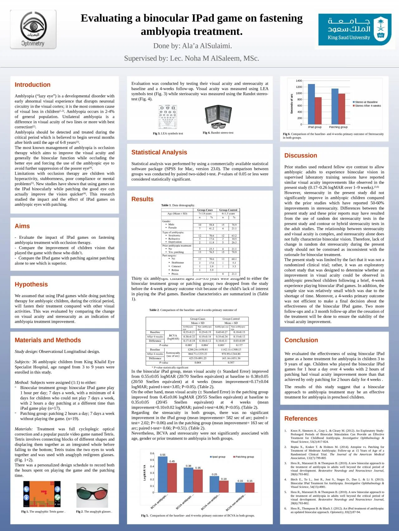 PPT-Evaluating a binocular IPad game on fastening amblyopia treatment