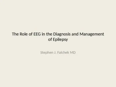 The Role of EEG in the Diagnosis and Management of Epilepsy