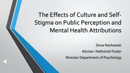 The Effects of Culture and Self-Stigma on Public Perception and Mental Health Attributions