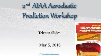 May 5, 2016 Telecon  Slides