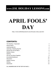 Fools' Day _________________. On this day, you never know what or who