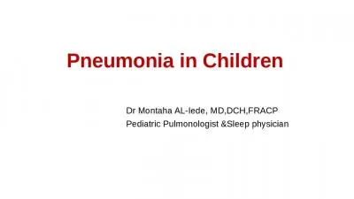 Pneumonia in Children