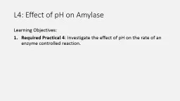 L4: Effect of pH on Amylase Rate of Reaction