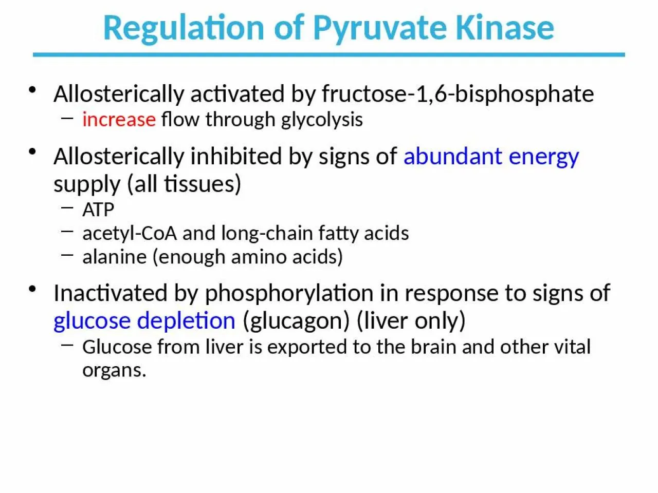 PPT-Regulation of Pyruvate Kinase