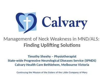 Management of Neck Weakness in MND/ALS: