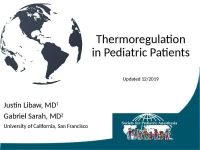 Thermoregulation in Pediatric Patients