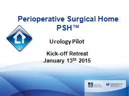 Perioperative Surgical Home