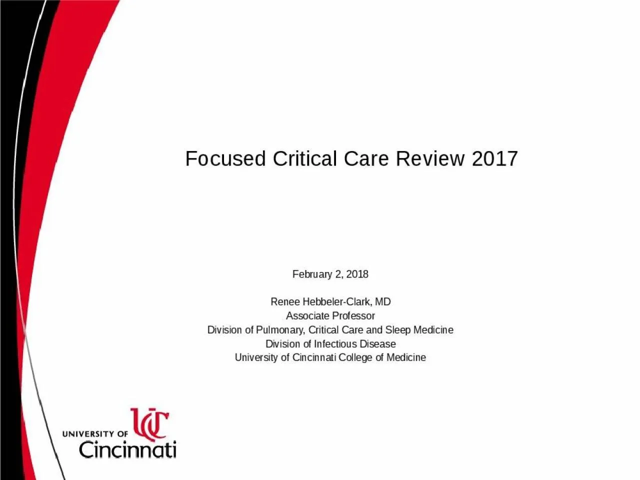 PPT-Focused Critical Care Review