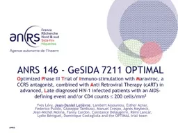 ANRS  146 -  GeSIDA  7211 OPTIMAL