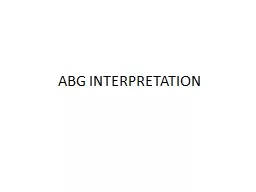 ABG INTERPRETATION BE = from – 2.5