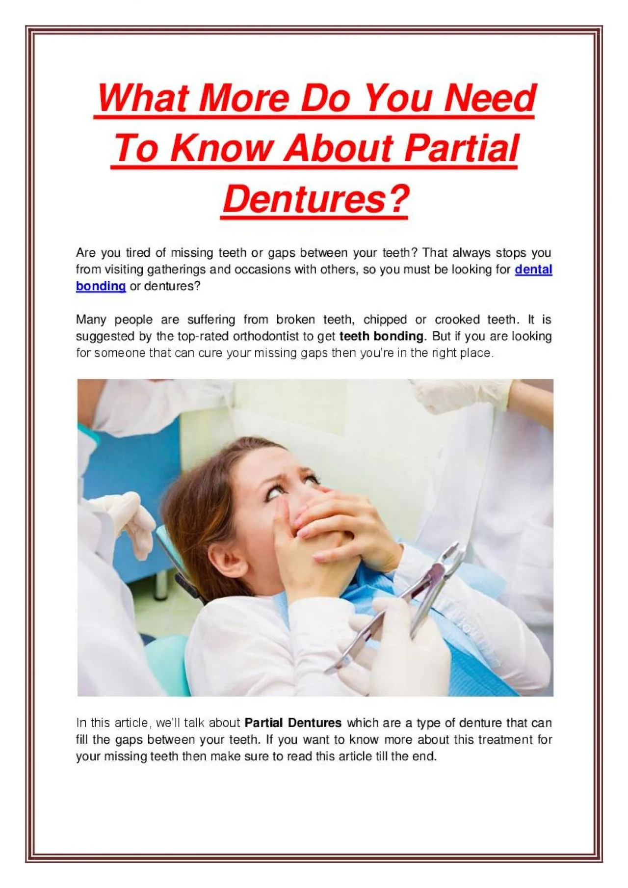 PDF-What More Do You Need To Know About Partial Dentures?