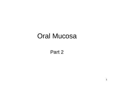 Oral Mucosa Part 2 1 2 Gingiva and Epithelial Attachment