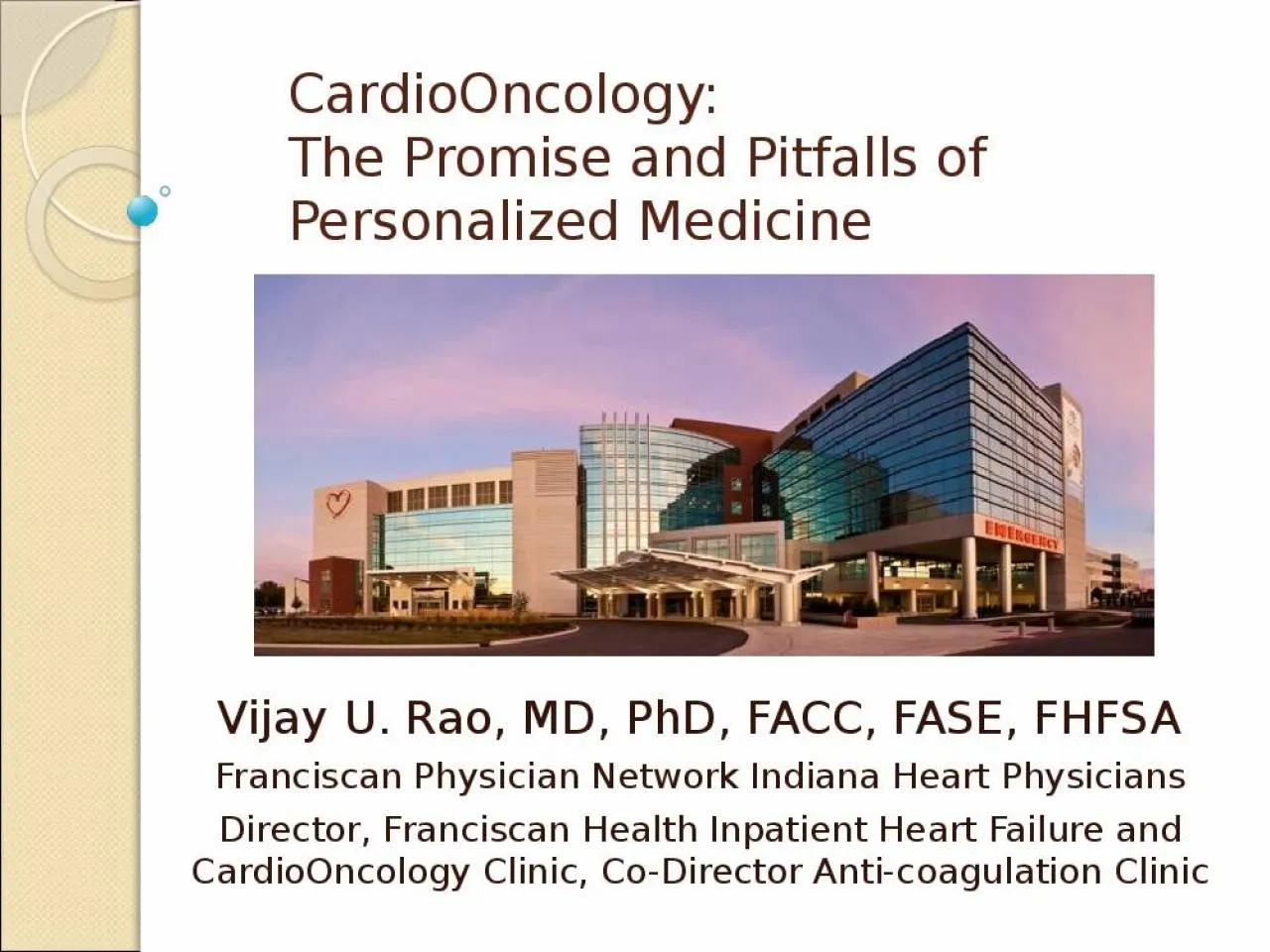 PPT-CardioOncology : The Promise and Pitfalls of Personalized Medicine