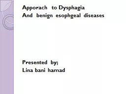Apporach   to Dysphagia