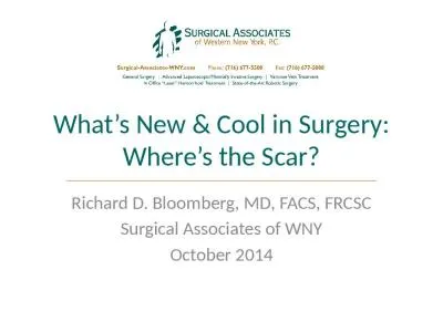 What’s New & Cool in Surgery: