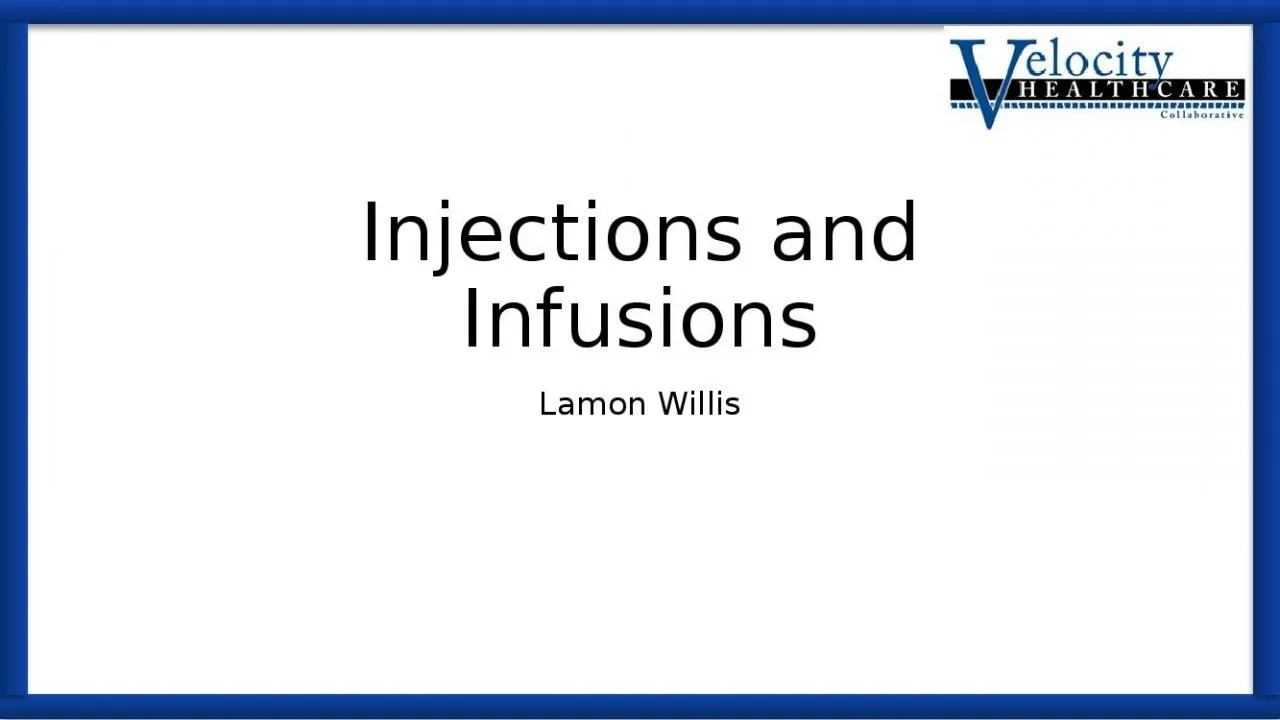 PPT-Injections and Infusions