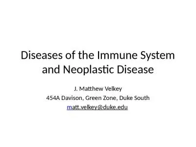 Diseases of the Immune System