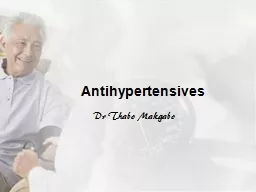 Antihypertensives   Dr  T