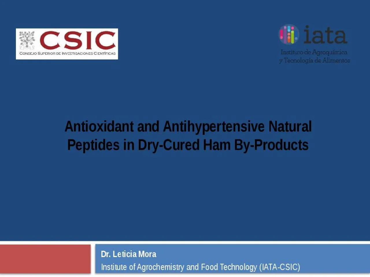 PPT-Antioxidant and Antihypertensive Natural Peptides in Dry-Cured Ham By-Products