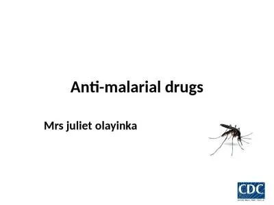 Anti-malarial drugs Mrs