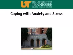 Coping with Anxiety and Stress