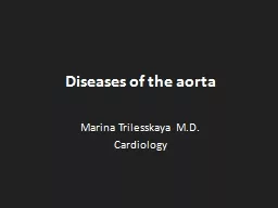 Diseases of the aorta Marina Trilesskaya M.D.