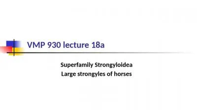 VMP 930 lecture 18a Superfamily