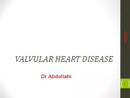 VALVULAR HEART DISEASE Dr