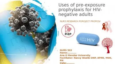 Uses of pre-exposure prophylaxis for HIV-negative adults