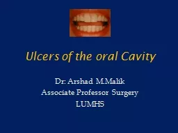 PPT-Ulcers of the oral Cavity