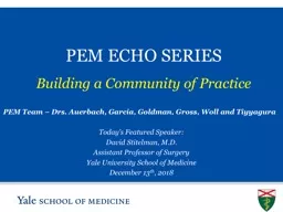 PEM ECHO SERIES Building a Community of Practice