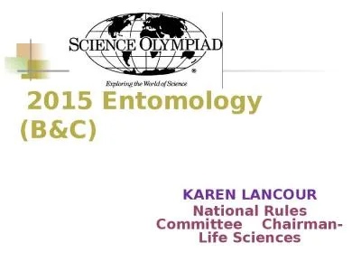 2015 Entomology (B&C)