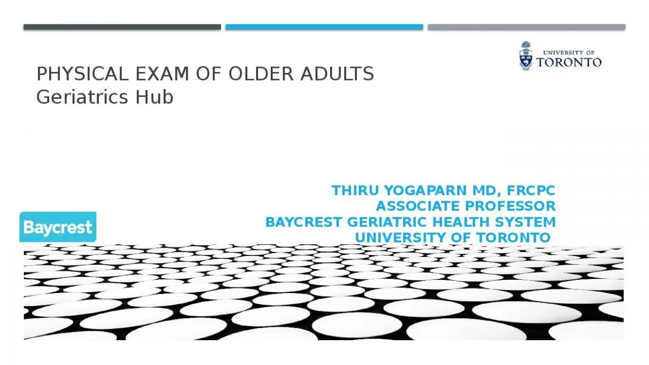 PPT-Physical Exam of Older Adults