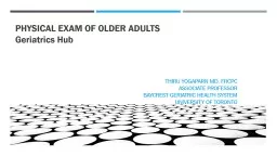 Physical Exam of Older Adults
