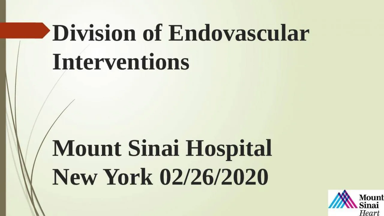 PPT-Division of Endovascular Interventions