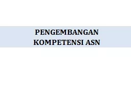 PENGEMBANGAN  KOMPETENSI