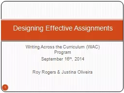 Writing Across the Curriculum (WAC) Program